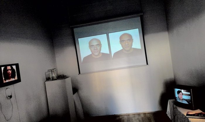 Installation view of Issued ID exhibition at ASC Projects.